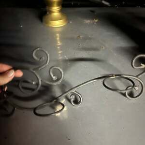 Partylite 5 Candle Wall Sconce White Wrought Iron Victorian Heart Cottagecore